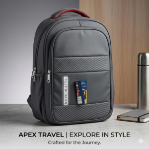 grey travel & college backpack